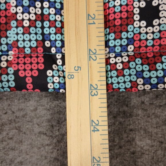 Roxy Girls DryFlight 10K Hooded Ski Jacket Sz 12 L Geometric Dot Print Pink Blue - Picture 6 of 8